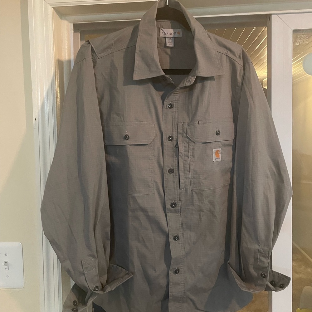 Men's Carhartt Medium Gray Long Sleeve -new no tags